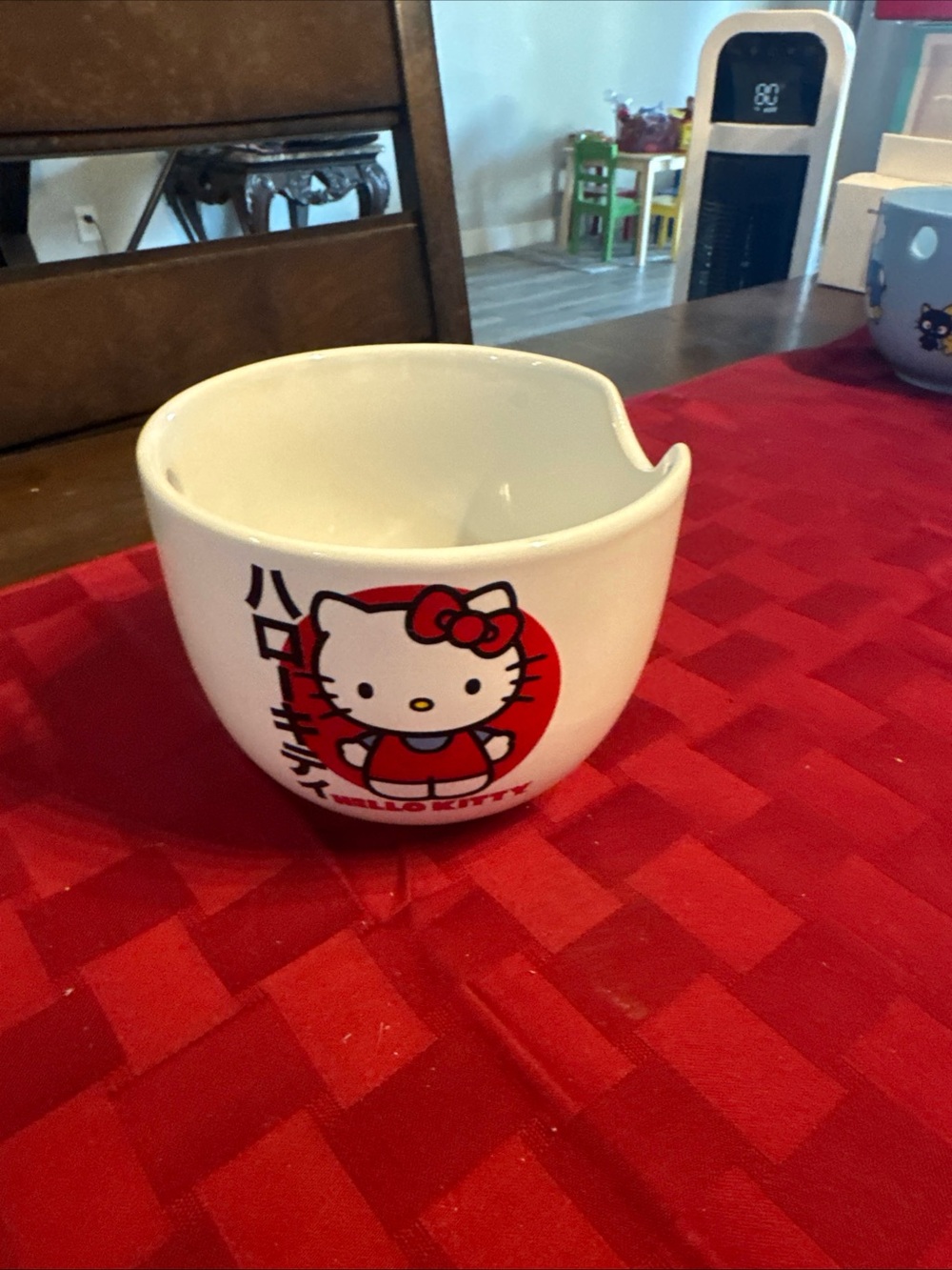 Sanrio Hello Kitty Red & White Yarn Bowl